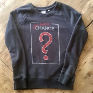 VINTAGE LOOK GRAY GRAPHIC SWEATSHIRT